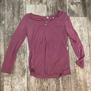 Women's Mauve Long Sleeve Top